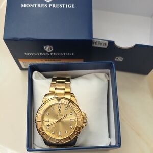 Montres Prestige Gold Watch
